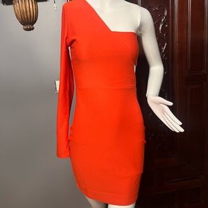 NWT Missguided Cut Out Dress, sz 2 orange